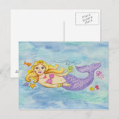 人魚はがき ポストカード (正面/裏面)