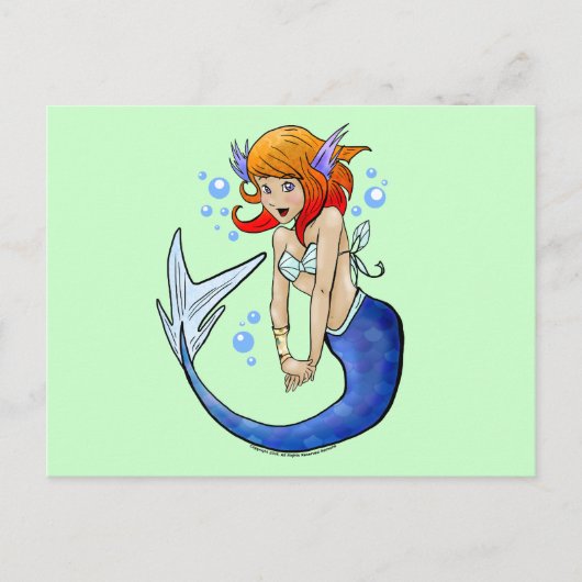 人魚はがき ポストカード (正面)