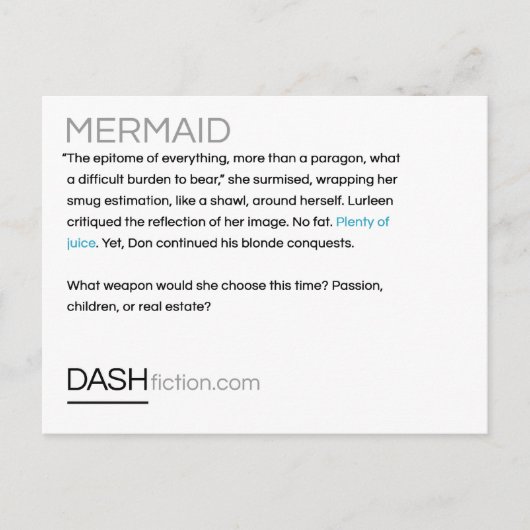 人魚はがき ポストカード (正面)