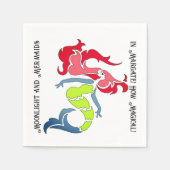 人魚はナプキン実在だ スタンダードカクテルナプキン (正面)