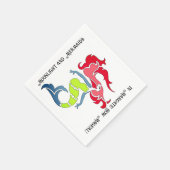 人魚はナプキン実在だ スタンダードカクテルナプキン (角)