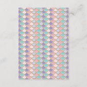 人魚はブックカードの海のビーチの女の赤ちゃんを連れて来ます エンクロージャーカード (裏面)