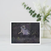 人魚はベビーのkrakens、スカルの郵便はがきに斑点を付けます ポストカード (スタンド正面)