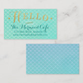 人魚は名刺をはかりで測ました 名刺 (正面/裏面)