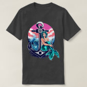 人魚は実在海生活 Tシャツ (デザイン正面)