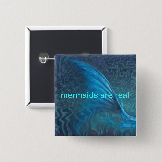 人魚は実質です 缶バッジ (正面&裏面)