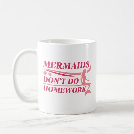人魚は宿題をしない コーヒーマグカップ (左)