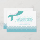 人魚は本の挿入物、ベビーカードのための本を持って来ます エンクロージャーカード (正面/裏面)