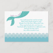 人魚は本の挿入物、ベビーカードのための本を持って来ます エンクロージャーカード (正面)