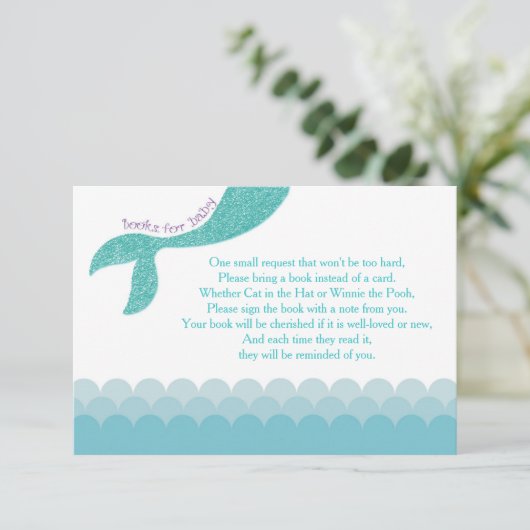 人魚は本の挿入物、ベビーカードのための本を持って来ます エンクロージャーカード (スタンド正面)