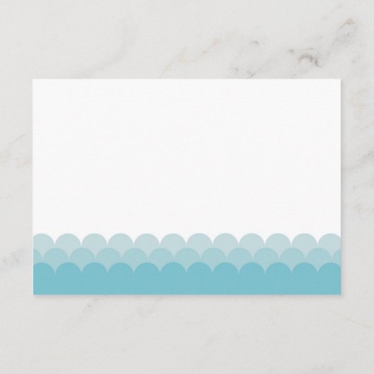 人魚は本の挿入物、ベビーカードのための本を持って来ます エンクロージャーカード (裏面)