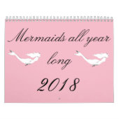 人魚は2018年を通年 カレンダー (カバー)