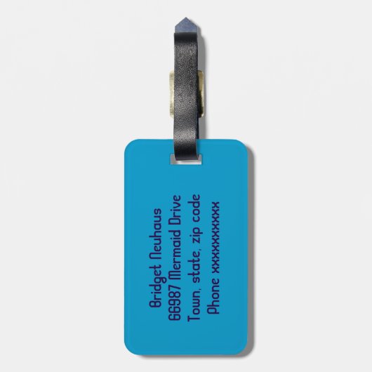 人魚ふく ラゲッジタグ (裏面縦)