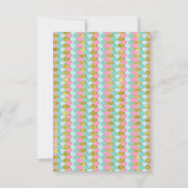 人魚または海の誕生日囲いカードの下 招待状 (裏面)