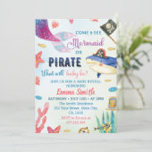 人魚または海賊ジェンダーの明かす招待状 招待状 (スタンド正面)