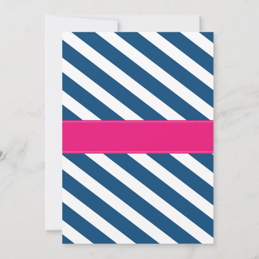 人魚または海賊ベビーシャワーの招待 招待状 (裏面)