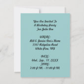 人魚をテーマにしたパーティの招待状カスタマイズ~〜~ 招待状 (裏面)