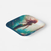 人魚をテーマにしたパーティーのカスタムペーパープレート ペーパープレート (傾斜あり)