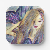 人魚をテーマにしたパーティーのカスタムペーパープレート ペーパープレート (正面)