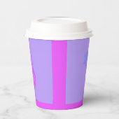 人魚をテーマにした紙カップ蓋付き 紙コップ (左)