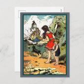 人魚を二人、岩の上で見張る シーズンポストカード (正面/裏面)