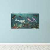 人魚アットタートルホテル春 キャンバスプリント (インサイチュ (ウッドフロア))