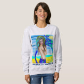 人魚アートTシャツ スウェットシャツ (正面フル)