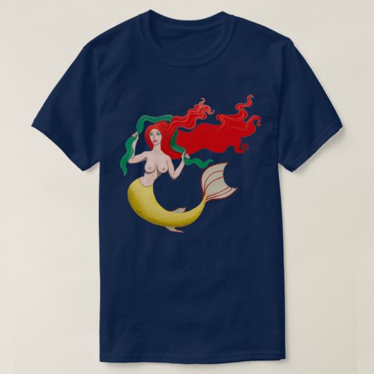 人魚エレガント Tシャツ (デザイン正面)