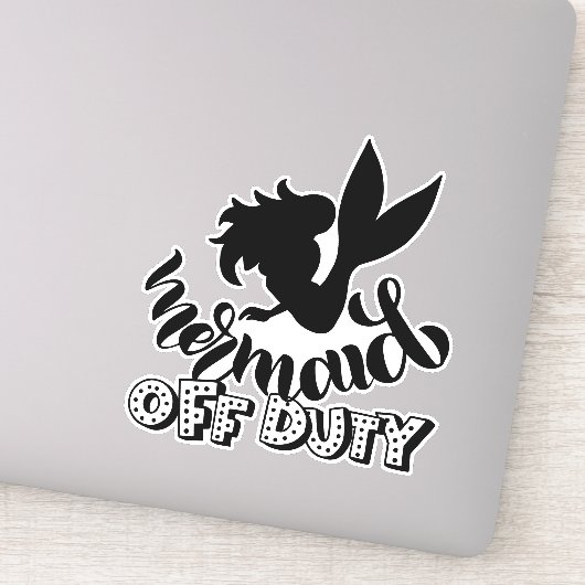 人魚オフデューティおもしろいビーチ シール (詳細)