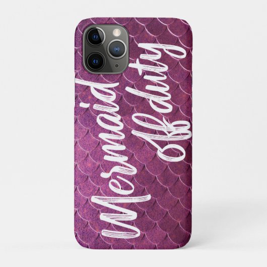 人魚オフデューティナス紫の魚の尾はかりで測尾 Case-Mate iPhoneケース (裏)