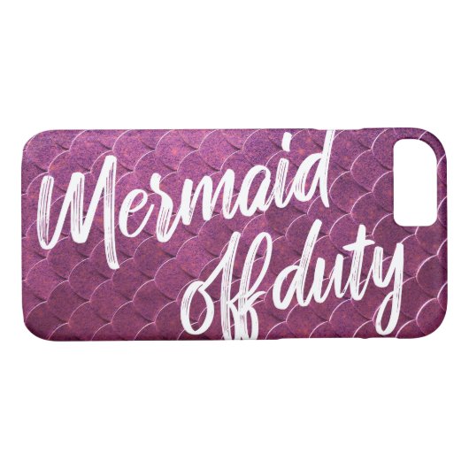 人魚オフデューティナス紫の魚の尾はかりで測尾 Case-Mate iPhoneケース (裏面(横))