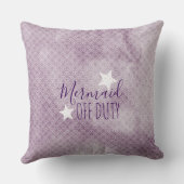 人魚オフデューティパープルウォーター装飾用クッション クッション (裏面)