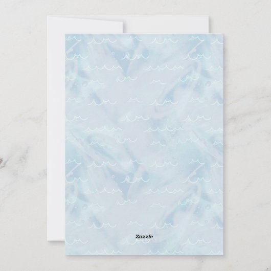 人魚カスタムの女性の性別の暴露 シーズンカード (裏面)