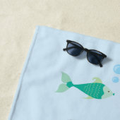 人魚カラフルビーチタオル ビーチタオル (インサイチュ)