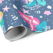 人魚カラフル類 ラッピングペーパー (ロールコーナー)