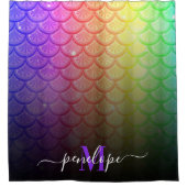 人魚カラフル シャワーカーテン (正面)