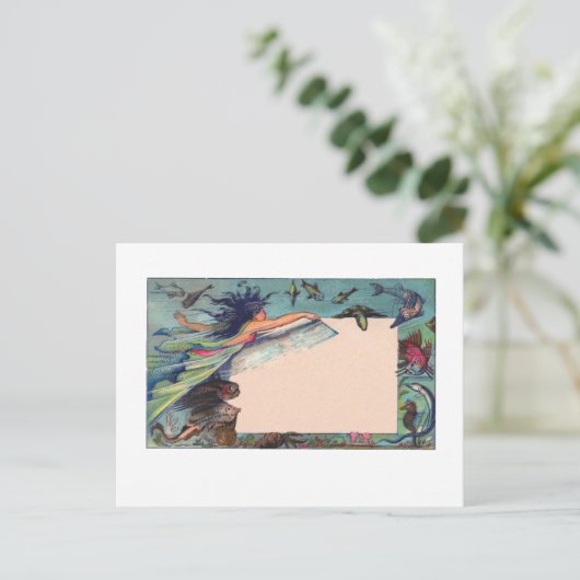 人魚カード ポストカード (スタンド正面)