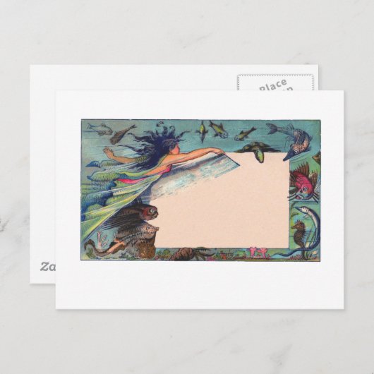 人魚カード ポストカード (正面/裏面)
