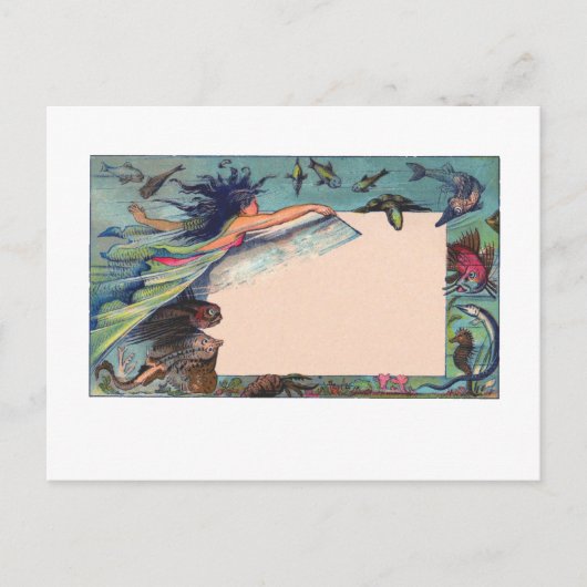 人魚カード ポストカード (正面)