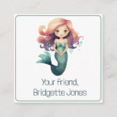 人魚ギフトカードの囲い エンクロージャーカード (正面)