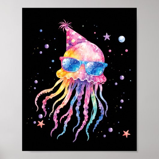 人魚クラゲ 誕生日 サマー マッチング ポスター (正面)