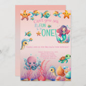 人魚グラデーション類 招待状 (正面/裏面)