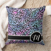 人魚コンテンポラリー色花びら クッション (ブランケット)