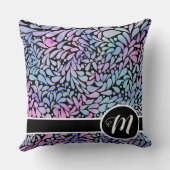 人魚コンテンポラリー色花びら クッション (裏面)