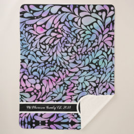 人魚コンテンポラリー色花びら シェルパブランケット