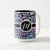 人魚コンテンポラリー色花びら ツートーンマグカップ (正面右)