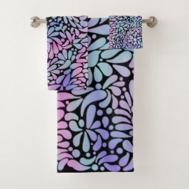 人魚コンテンポラリー色花びら バスタオルセット