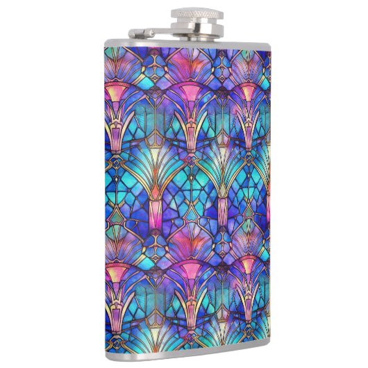 人魚ステンドグラス フラスク (右)