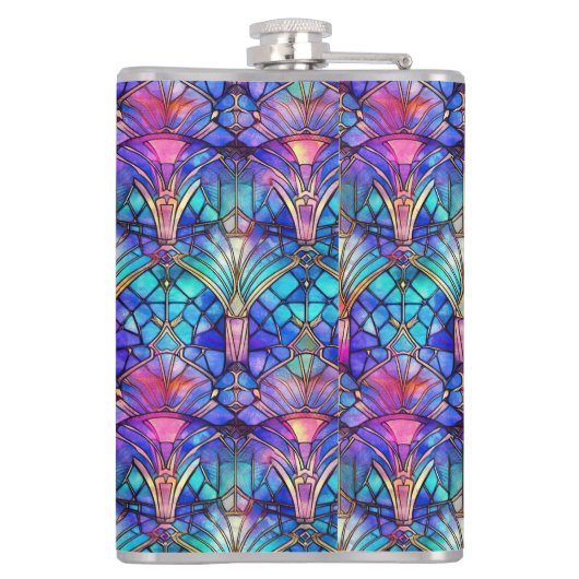 人魚ステンドグラス フラスク (裏面)