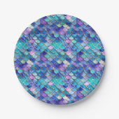 人魚ステンドグラス ペーパープレート (正面)